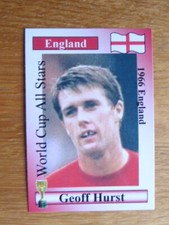 GEOFF HURST ENGLAND FOOTBALL CARD WORLD CUP ALL STARS MINT