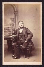 Antique Vintage Cabinet Photo Cute Young Guy Men Old Fashion Costume Furniture 