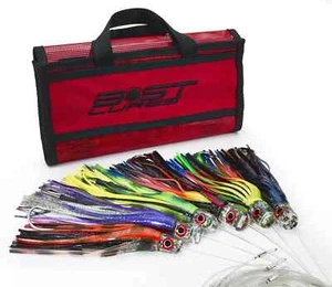 NEW: BOST Tuna & Dolphin Lure Trolling Pack - 6 Lures, Rigged with One Hook - Picture 1 of 9