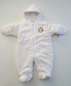 Baby Fleece Hooded Jumpsuit - Size 3-6 Months - Picture 1 of 5