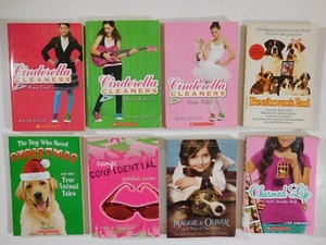 Childrens Youth Chapter Book Lot for Girls Cinderella Cleaners Cute Dogs Animals - Picture 1 of 3