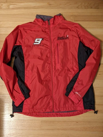 Chase Authentics Kasey Kahne Lined Full Zip Light Jacket Sz Large #9 Budweiser Cover