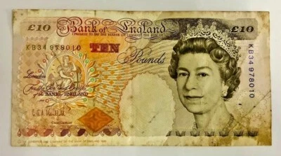 Mazuma *F2240 England QEII Elizabeth 1993 Ten Pound KB34978010 VF - Image 1 of 2