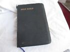 Holy Bible Concordance Red Letter Edition Collins Genuine Leather Black Bible