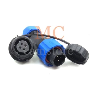 SD16 Waterproof 4pin Connector,LED Power Cable Connector Plug Socket 5A 250V - Picture 1 of 7