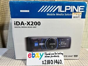 Lecteur USB ALPINE iDA-X200 MP3/WMA/AAC unité tête audio Bluetooth JDM presque comme neuf