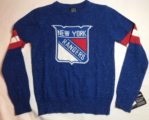 NWT New York Rangers Youth Kids Crew Neck Sweater Small , Medium or X-Large Cover