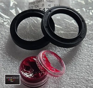 fits: YAMAHA XJ 750 SECA 1982-1984 SUSPENSION FORK OIL SEALS + GREASE 36X48X8 - Picture 1 of 3