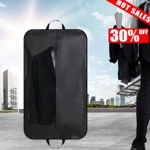 1 Pack Large Hanging Suit Bags Dress Coat Jacket Clothes Cover Dust Protector UK - Picture 1 of 10