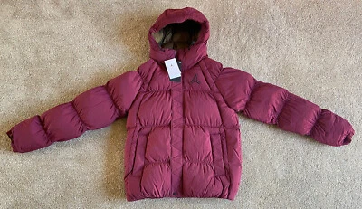Jordan Essential Puffer Coat Jacket Cherrywood Red DQ7348 680 S-XL RRP £169.99 - Image 1 of 4
