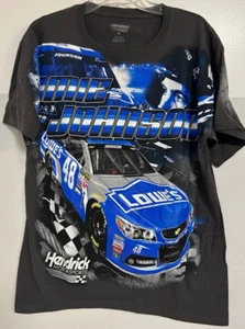 Jimmie Johnson # 48 Nascar Multi-color Total Print Men's Shirt Large - Picture 1 of 3