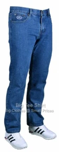 Pantalones de mezclilla de algodón lisos Forge Lynk grandes para hombre tallas 42 44 46 48 50 52 54 56 58 60 - Imagen 1 de 3