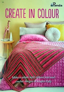 Create in Colour Panda 8 ply Knit & Crochet 8 Projects - Picture 1 of 2