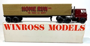 Home Run Inc. Flatbed with Wood Load 1983 Winross 1/64th Diecast Truck Model - Picture 1 of 4
