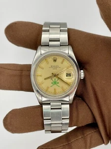 1500 Rolex Steel Oyster Perpetual Date Green Khanjar for Sultanate of Oman 34mm  - Picture 1 of 12