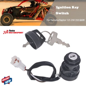 Fit For Yamaha Raptor 125 250 350 660R 700 Ignition Key Switch ATV 2001-2013 - Picture 1 of 7