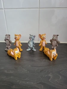 TOM JERRY figure Ornaments Ceramic Bundle ×7 Miniture Figures rare joblot - Picture 1 of 12