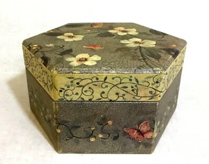 Bob's Boxes Portagioie ottagonale con vassoio Estate Sole 2002 Floreale - Foto 1 di 12