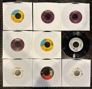 Rock Pop Country Blues Mixed 45 Lot Billy Idol Chicago Bonnie Raitt Richard Marx - Picture 1 of 8