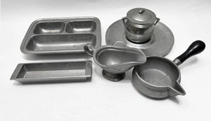 Konvolut Vintage Wilton Columbia RWP Teller Tabletts Geschirr USA Zinn getönt - LESEN - Bild 1 von 9