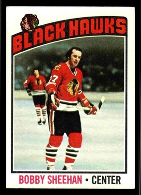 1976-77 Topps Bobby Sheehan #183 - Chicago Blackhawks - Image 1 of 2