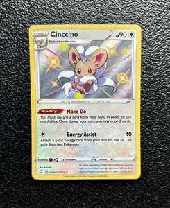Pokémon TCG - Cinccino SV094/SV122 - Shiny Holo Rare - Shining Fates *NM/M - Picture 1 of 2