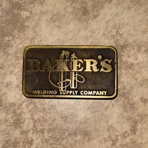 Baker’s Welding Supply Company Belt Buckle Vintage - Picture 1 of 5