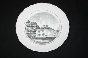 Collector Plate Adam Antique Steubenville Picture Of Mount Vernon - Picture 1 of 2