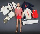 Vintage 1961 Ken Doll + #1411 Victory Dance #790 Time for Tennis Outfits Clothes