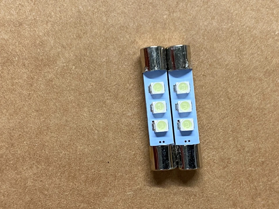 2 Nuevas Bombillas LED Fusibles Azul Frío 12V para JVC Realistic Foto 1 de 1