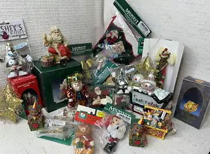Vintage Ornament Christmas Lot of 25 NOS Midwest Cannon Kurt Adler Santa's World - Picture 1 of 17