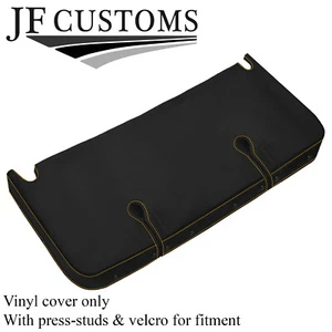 YELLOW STITCH REAR BOOT LID COVER PEBBLE-GRAIN VINYL FITS CATERHAM SEVEN S3 - Imagen 1 de 4