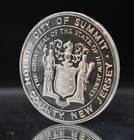 1969 Summit New Jersey Union County Centennial 925 Silver round C3809