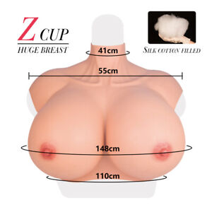 Realistic Silicone Breast Forms Fake Boobs Breast Plates B-H Cup Crossdresser
