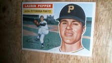 1956 Topps baseball card # 108 Laurin Pepper EXNM