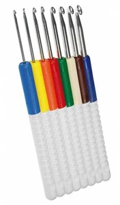 Addi Comfort Grip Crochet Hooks Coloured - Picture 1 of 23