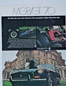 1970 MGB GT Vintage Original Print Ad 8.5 x 11" - Picture 1 of 4