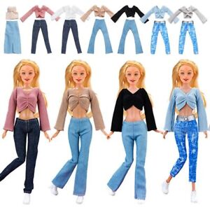 Fashion Jeans Pants Casual Wear Doll Dress Sweater  1/6 Doll&29~32 cm Doll