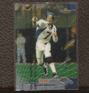 1999 Topps Finest #124 John Elway Denver Broncos W/Protective Peel - Picture 1 of 1