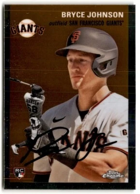 2023 Topps Chrome Platinum Ann. Bryce Johnson Rookie #20 San Francisco Giants - Image 1 of 2