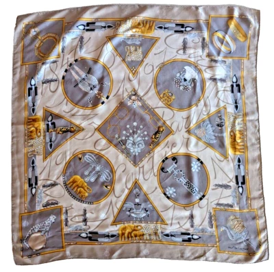 Must De Cartier - Paris 1997 - Jacquard Silk Scarf 150Th Anniversary - 85x85 cm - Image 1 of 4
