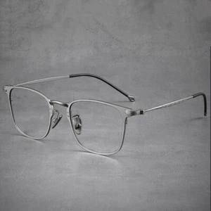 Occhiali da Lettura Ultraleggeri Quadrati Titanio Retrò Donna Uomo Lettori Business - Foto 1 di 17