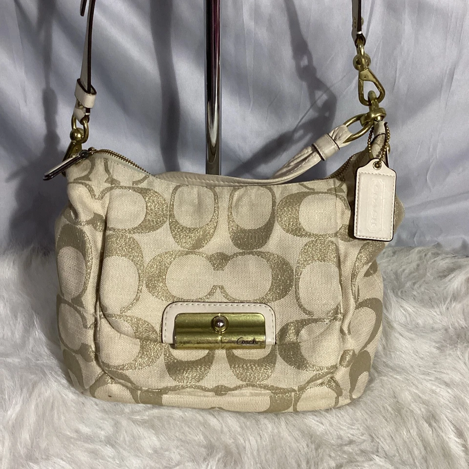 Coach M1082-16187 KRISTIN Tan Optic Art Signature Canvas Convertible Bag 66 - Image 1 of 4