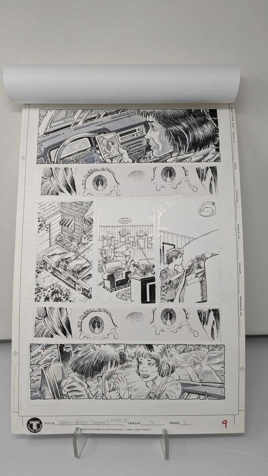 Pat Broderick Original Art - Shadow House The Revenant Issue 3 Page 2 - 11 x 17 Comic Art