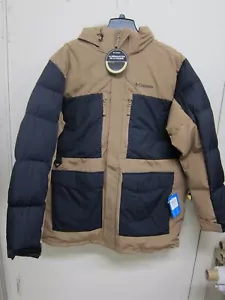 Columbia Men's XL Infinity Omni Heat Black/Brown Snowboard Parka with Hood-NWT - Picture 1 of 13