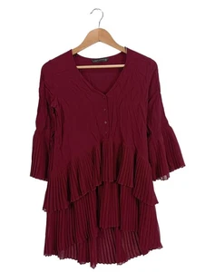 ZARA WOMAN Vestido tipo túnica Mujeres Vestido Talla EU 34 rojo look casual - Imagen 1 de 5
