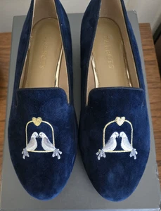 Talbots Ryan Neuheit Halbschuhe - bestickte Turteltauben Größe 8 - Bild 1 von 5