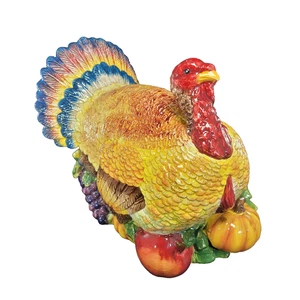 Signature Home Collection Harvest Turkey Mittelstück 12 Zoll - Bild 1 von 9