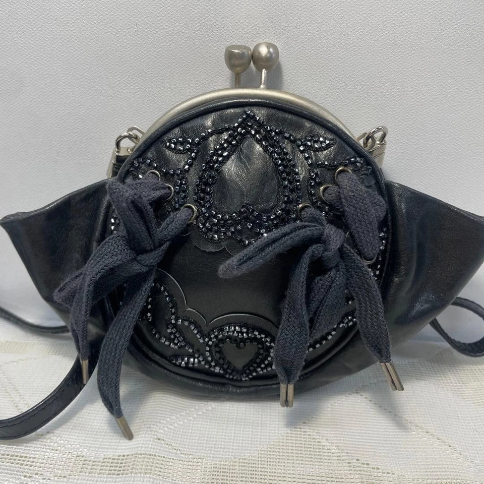 Bolso Bandolera John Galliano Cierre Beso Hombro Cartera USADO Buen Estado Foto 1 de 4