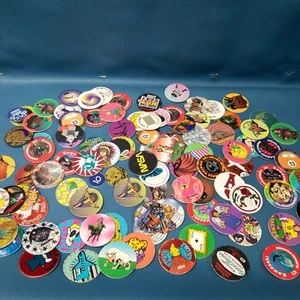 95+ Vintage Pogs Milk Cap Slammers Lot Jurassic Park & More! - Picture 1 of 7